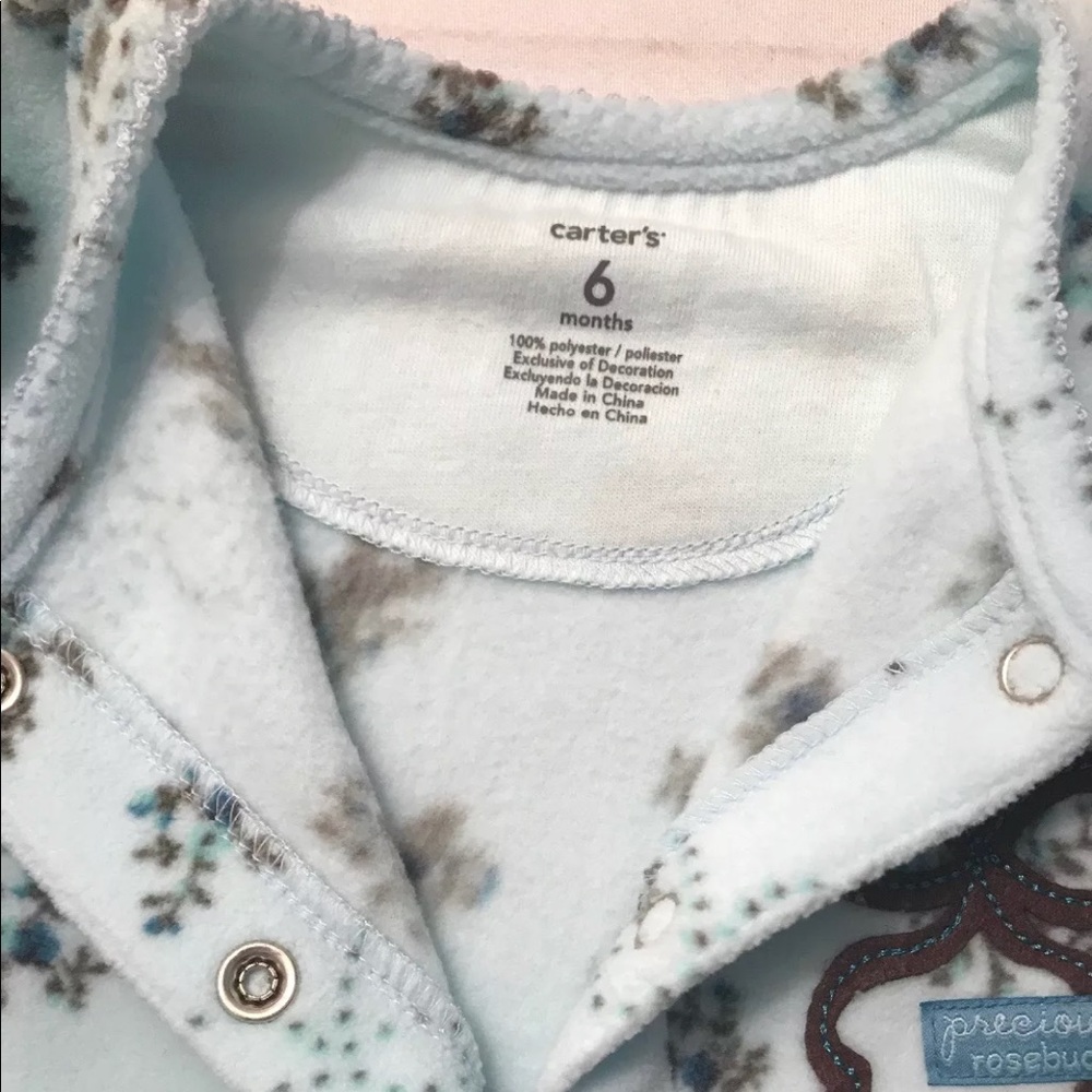 🔥⚡️BOGO SALE⚡️🔥 CARTER’S INFANT FLEECE JUMPSUIT - Picture 5 of 6